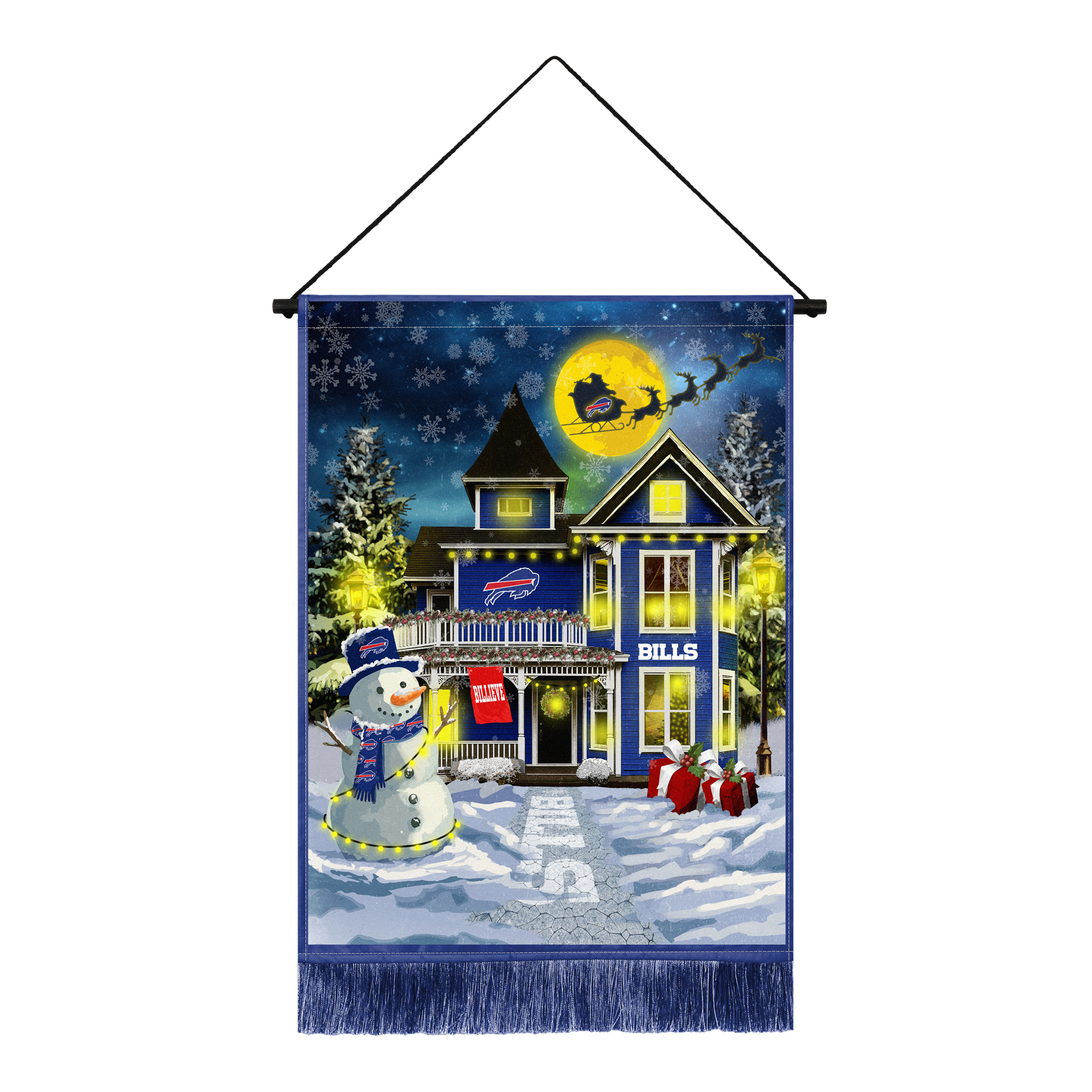 Buffalo Bills 18" x 24" LED Christmas Tapestry