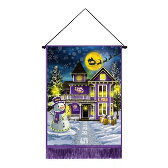 "LSU Tigers 18"" x 24"" LED Christmas Tapestry"