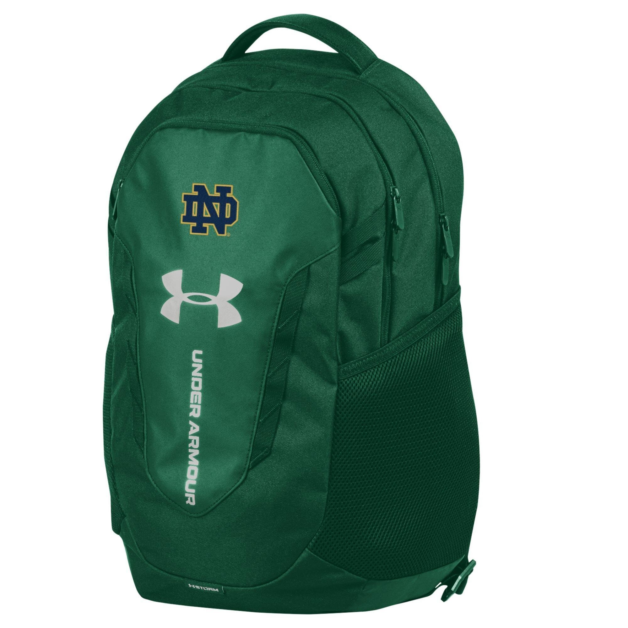 Men's Under Armour Green Notre Dame Fighting Irish Hustle Backpack