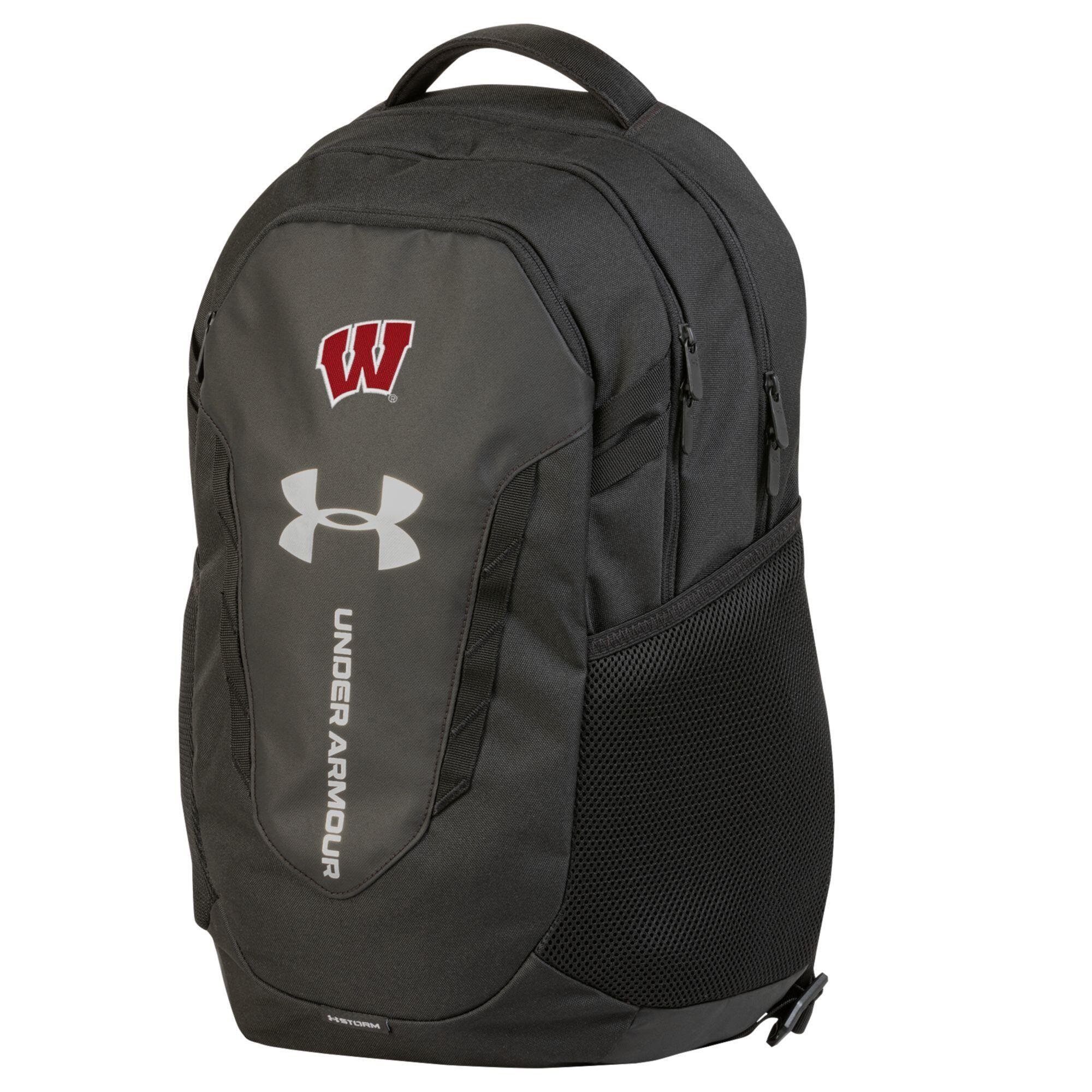 Under Armour Black Wisconsin Badgers Hustle Backpack
