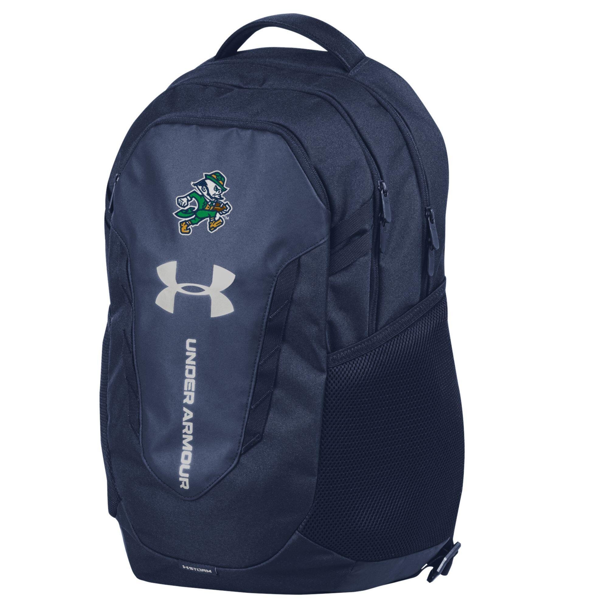 Men's Under Armour  Navy Notre Dame Fighting Irish Hustle Backpack