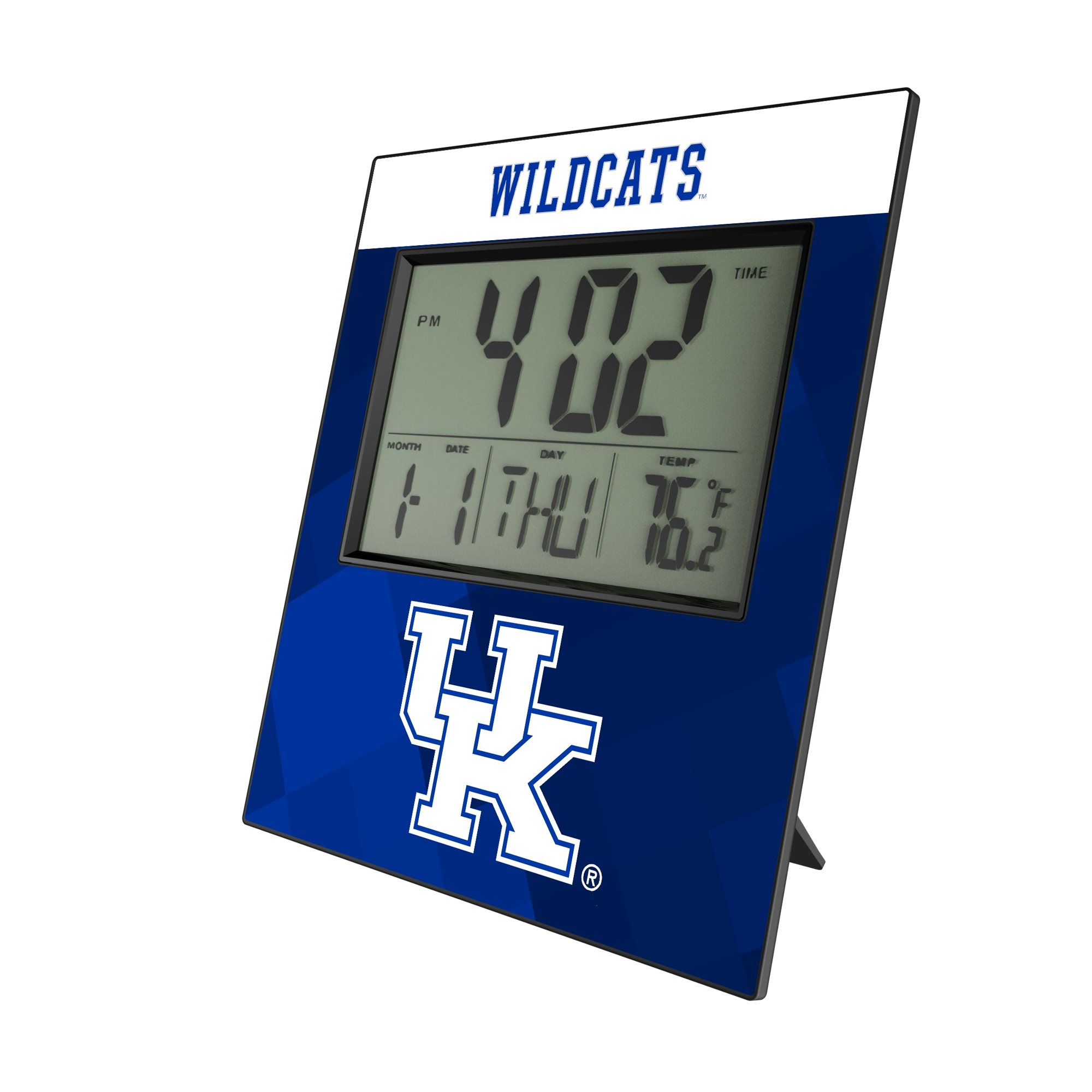 Keyscaper Kentucky Wildcats Color Block Digital Desk Clock