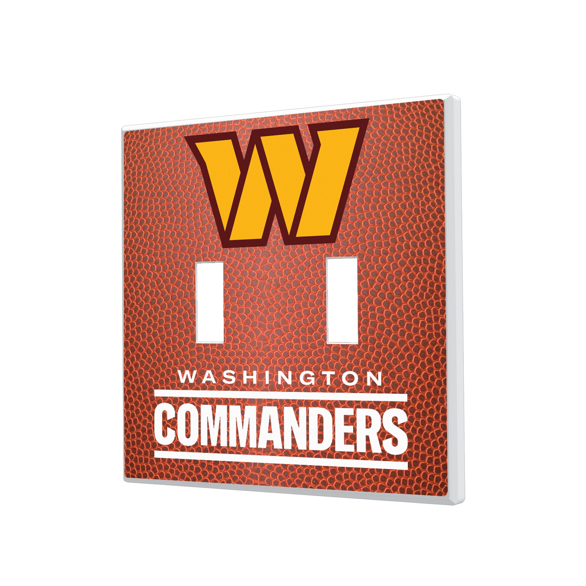 Keyscaper Washington Commanders Football Double Toggle Light Switch Plate