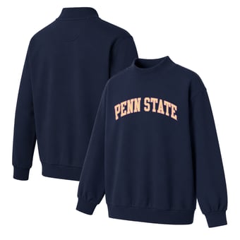 Women's  Navy Penn State Nittany Lions Monroe Mock Neck Sweatshirt
