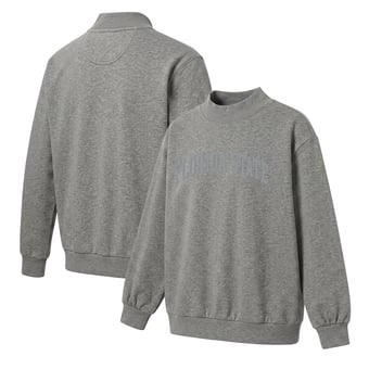 Women's  Heather Gray Florida State Seminoles Monroe Mock Neck Sweatshirt