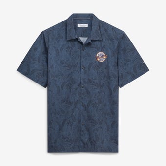 Men's Tommy Bahama Navy San Diego Padres Saltwater Fronds IslandZone Button-Up Shirt