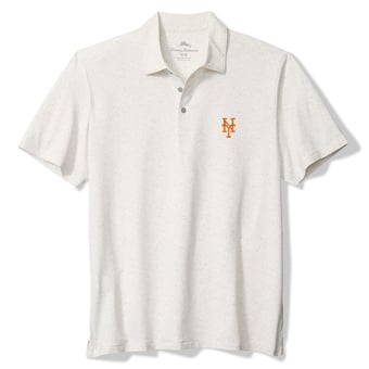 Men's Tommy Bahama  White New York Mets Palm Dunes IslandZone Polo
