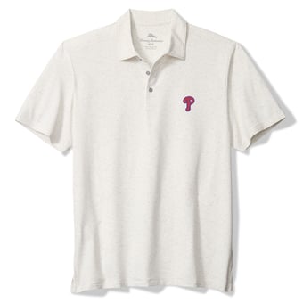 Men's Tommy Bahama  White Philadelphia Phillies Palm Dunes IslandZone Polo