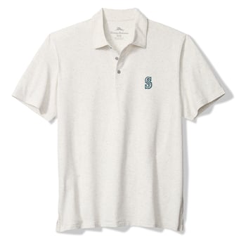 Men's Tommy Bahama  White Seattle Mariners Palm Dunes IslandZone Polo