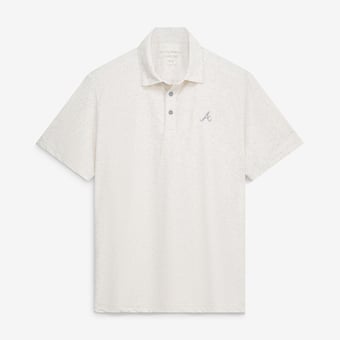 Men's Tommy Bahama  White Atlanta Braves Palm Dunes IslandZone Polo