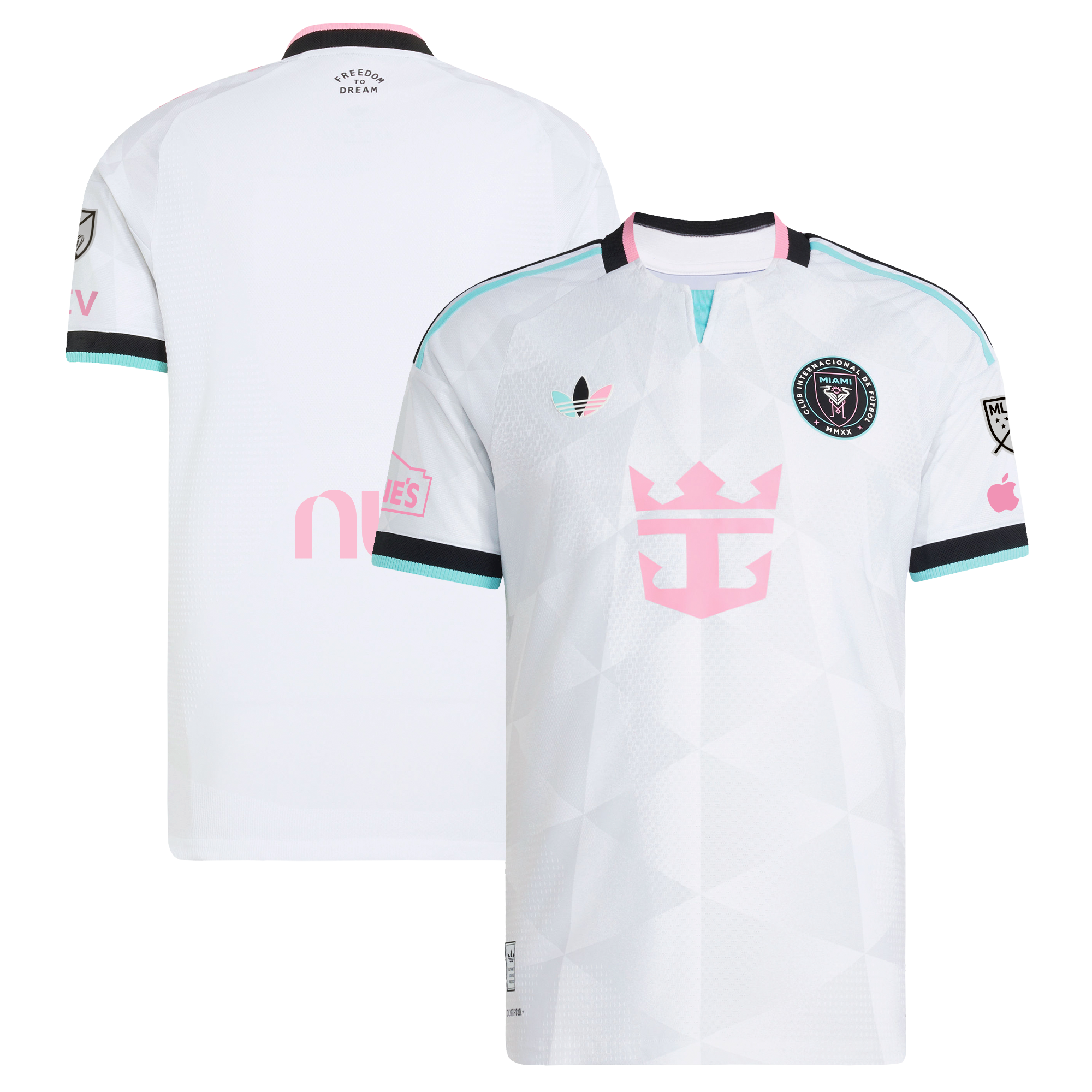 Men's adidas White Inter Miami CF 2026 Third On-Field Authentic Patch Jersey