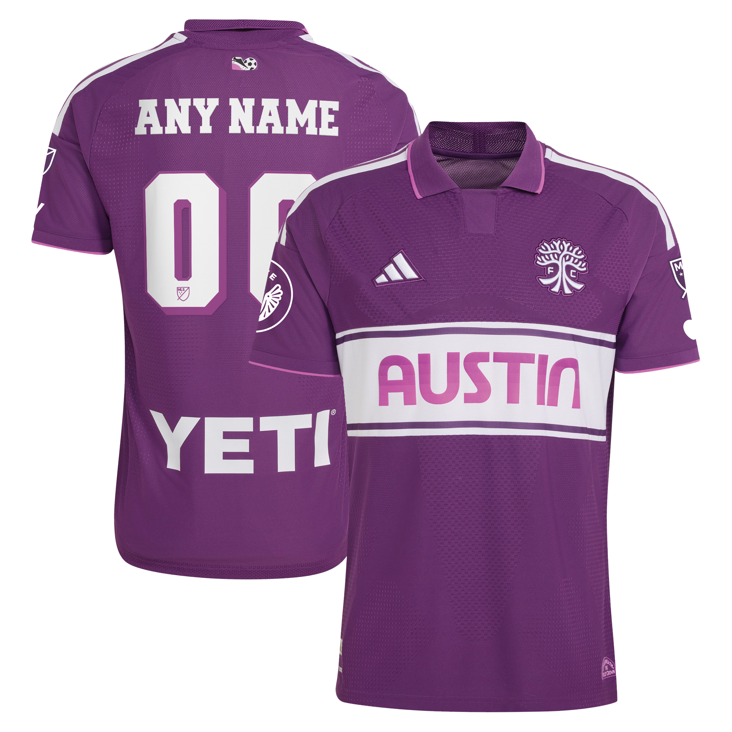 Men's adidas  Purple Austin FC 2026 Archive On-Field Authentic Custom Jersey