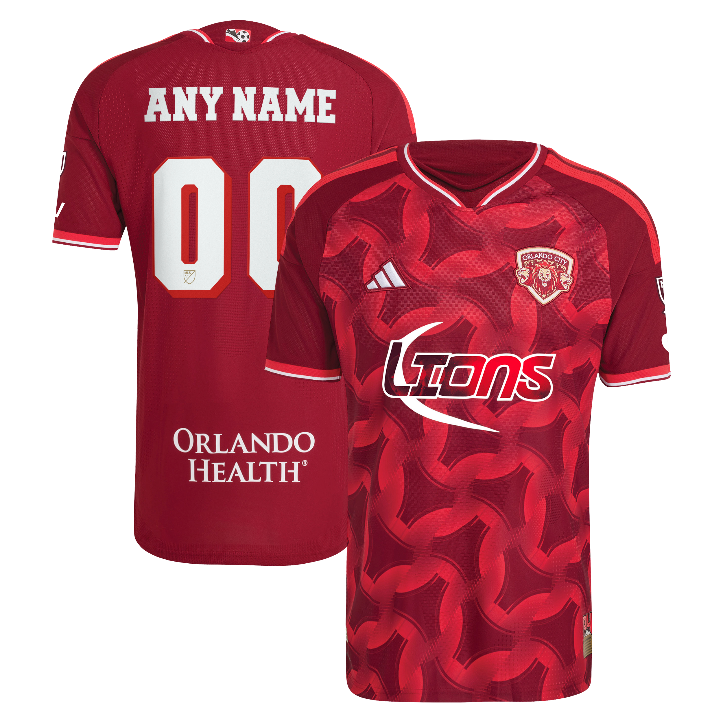 Men's adidas  Red Orlando City SC 2026 Archive On-Field Authentic Custom Jersey