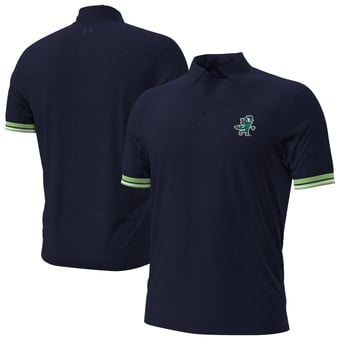 Men's Under Armour  Navy Notre Dame Fighting Irish Aura Cuff Polo