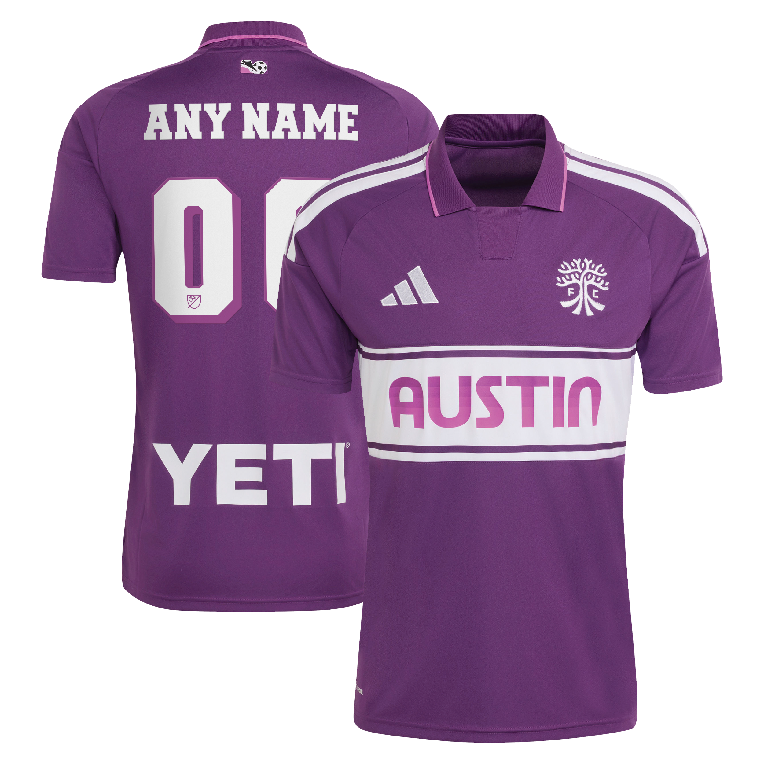 Men's adidas  Purple Austin FC 2026 Archive Replica Custom Jersey