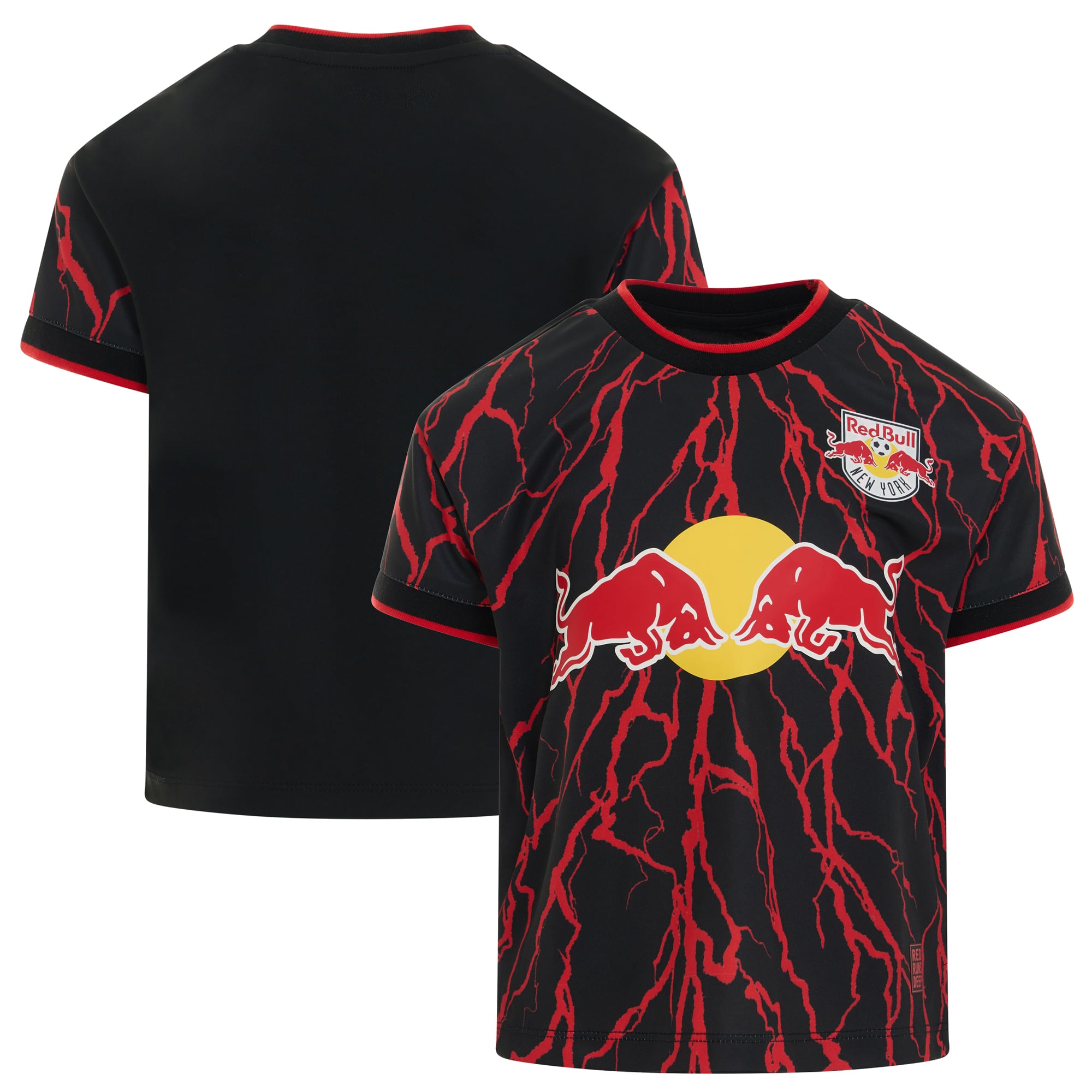 Toddler adidas Black New York Red Bulls 2026 The Rooted Kit Replica Jersey