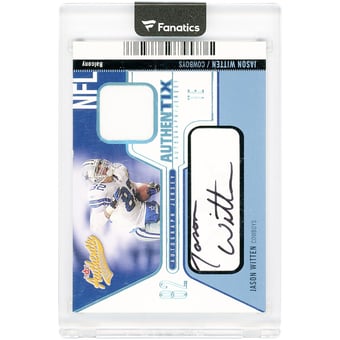 Jason Witten Dallas Cowboys Autographed 2004 Fleer Authentix Balcony Relic #AJA-JW2 #15/50 Card