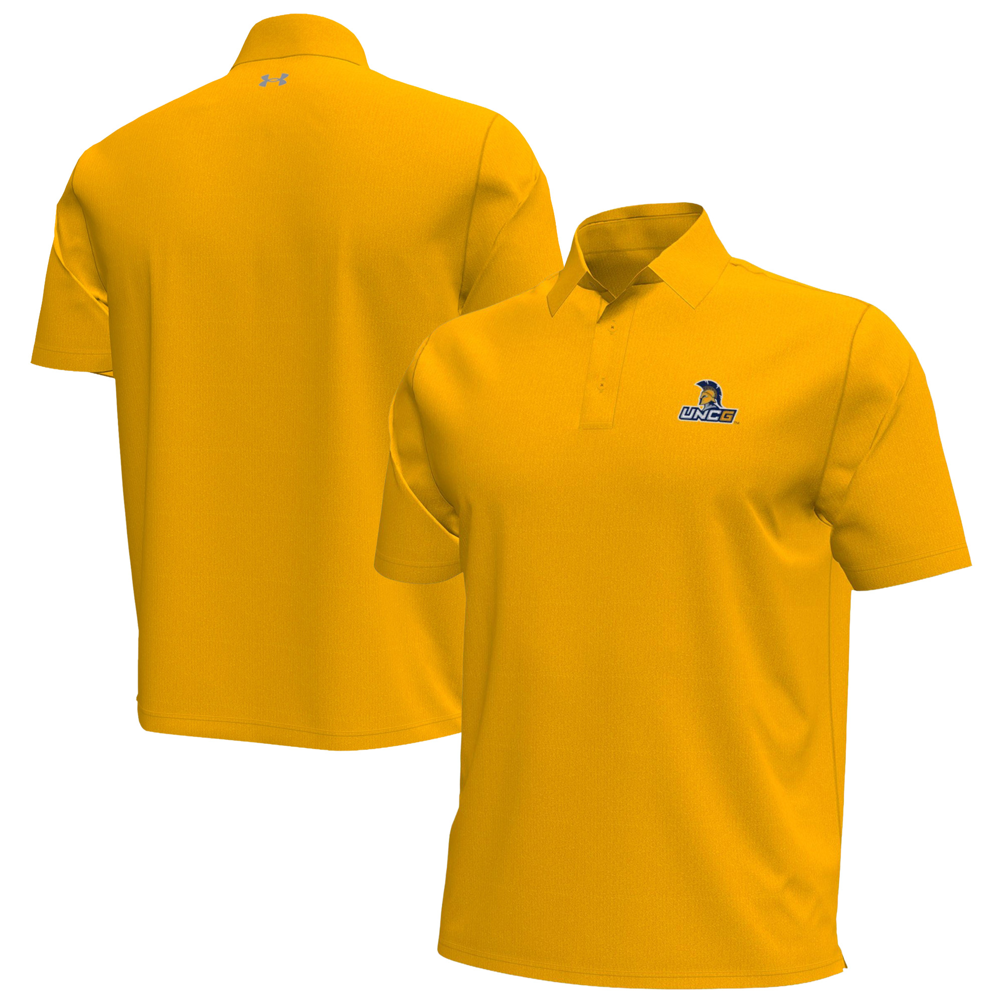 Men’s Under Armour Yellow UNCG Spartans Aura Solid Polo Men’s Under Armour Yellow UNCG Spartans Aura Solid Polo