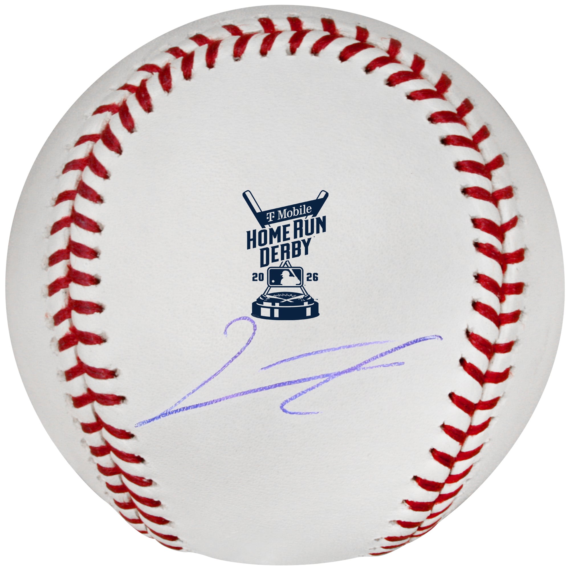 Junior Caminero Tampa Bay Rays Autographed 2026 MLB Home Run Derby Logo Baseball