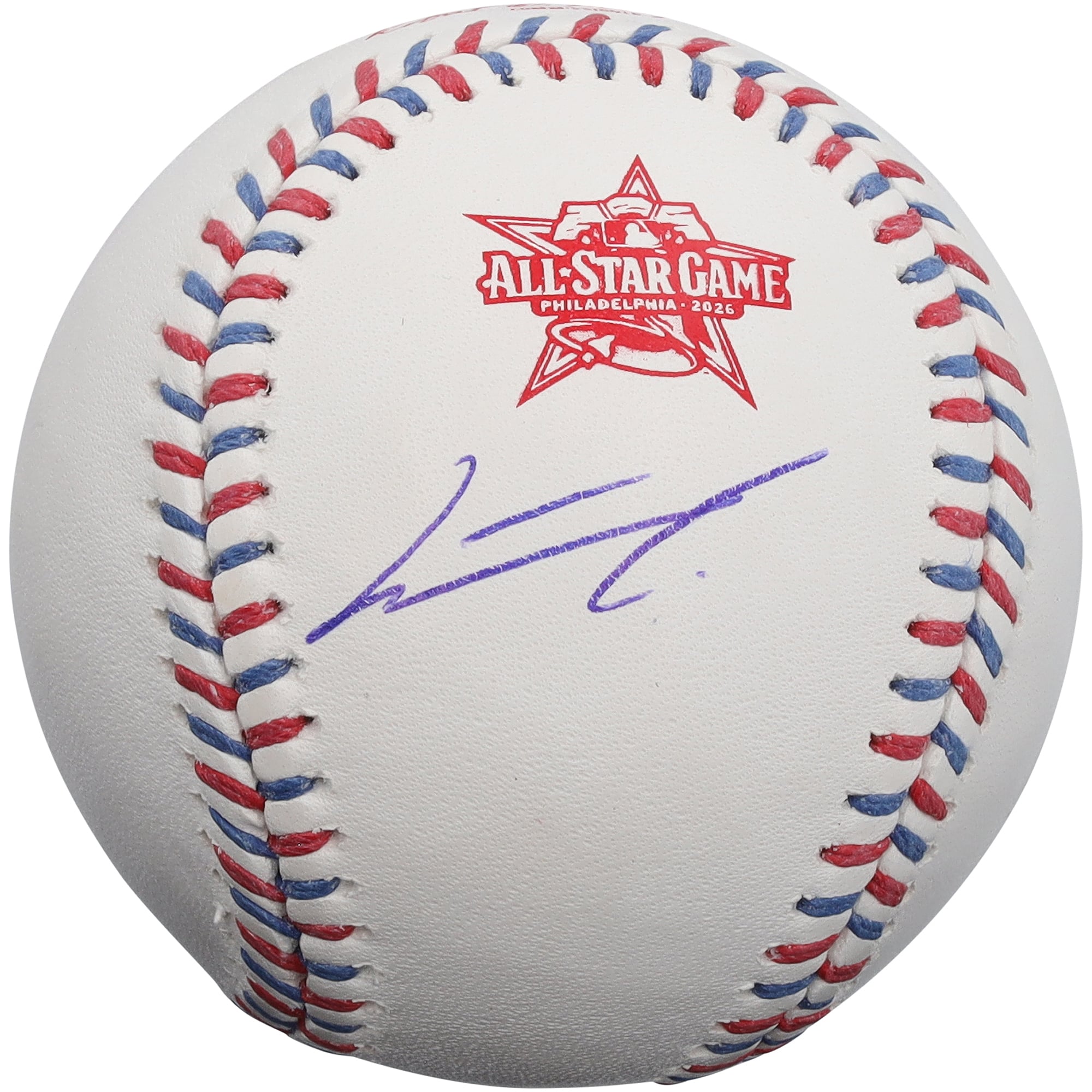 Baseball autografato da Junior Caminero dei Tampa Bay Rays, edizione MLB All-Star Game 2026, con logo dell'MLB All-Star Game.