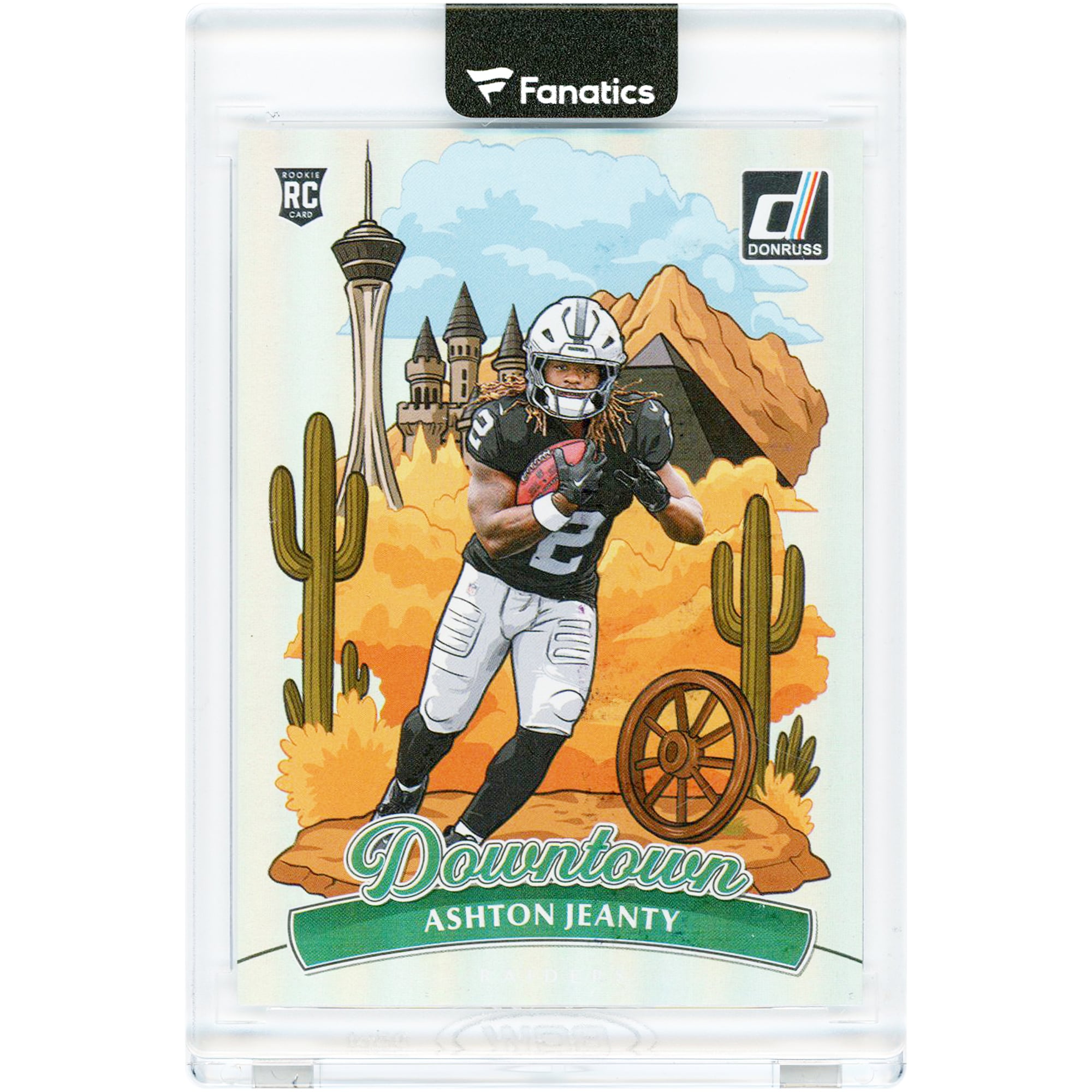 Ashton Jeanty Las Vegas Raiders 2025 Panini Donruss Downtown! # 11 Rookie Card