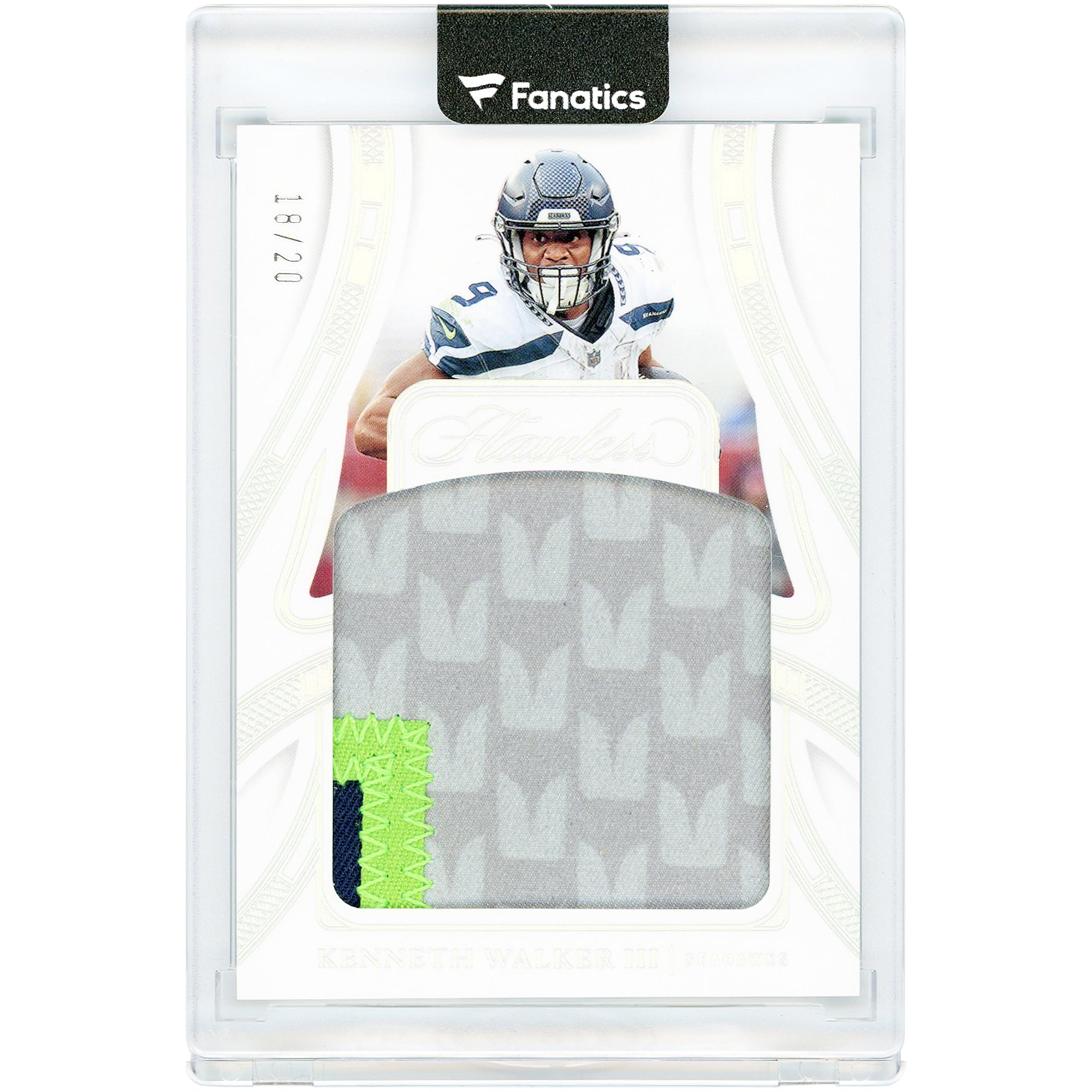 Carta Kenneth Walker III Seattle Seahawks 2024 Panini Flawless Silver Relic #P-KWR #18/20