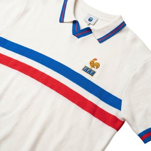 Polo rétro Equipe de France à rayures fines, vue 4
