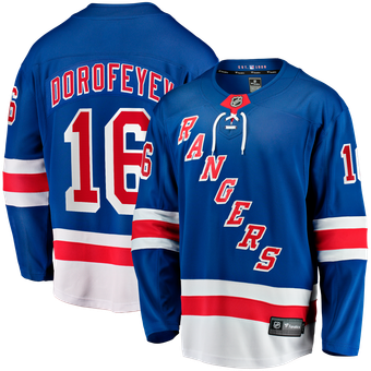 Men's Fanatics Pavel Dorofeyev Blue New York Rangers Home Breakaway Jersey