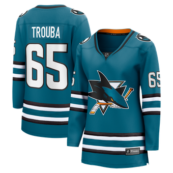 Women's Fanatics Jacob Trouba Teal San Jose Sharks Home Breakaway Jersey