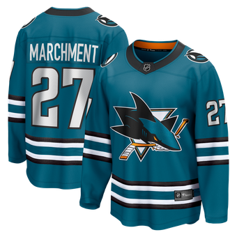 Men's Fanatics Mason Marchment Teal San Jose Sharks Home Breakaway Jersey