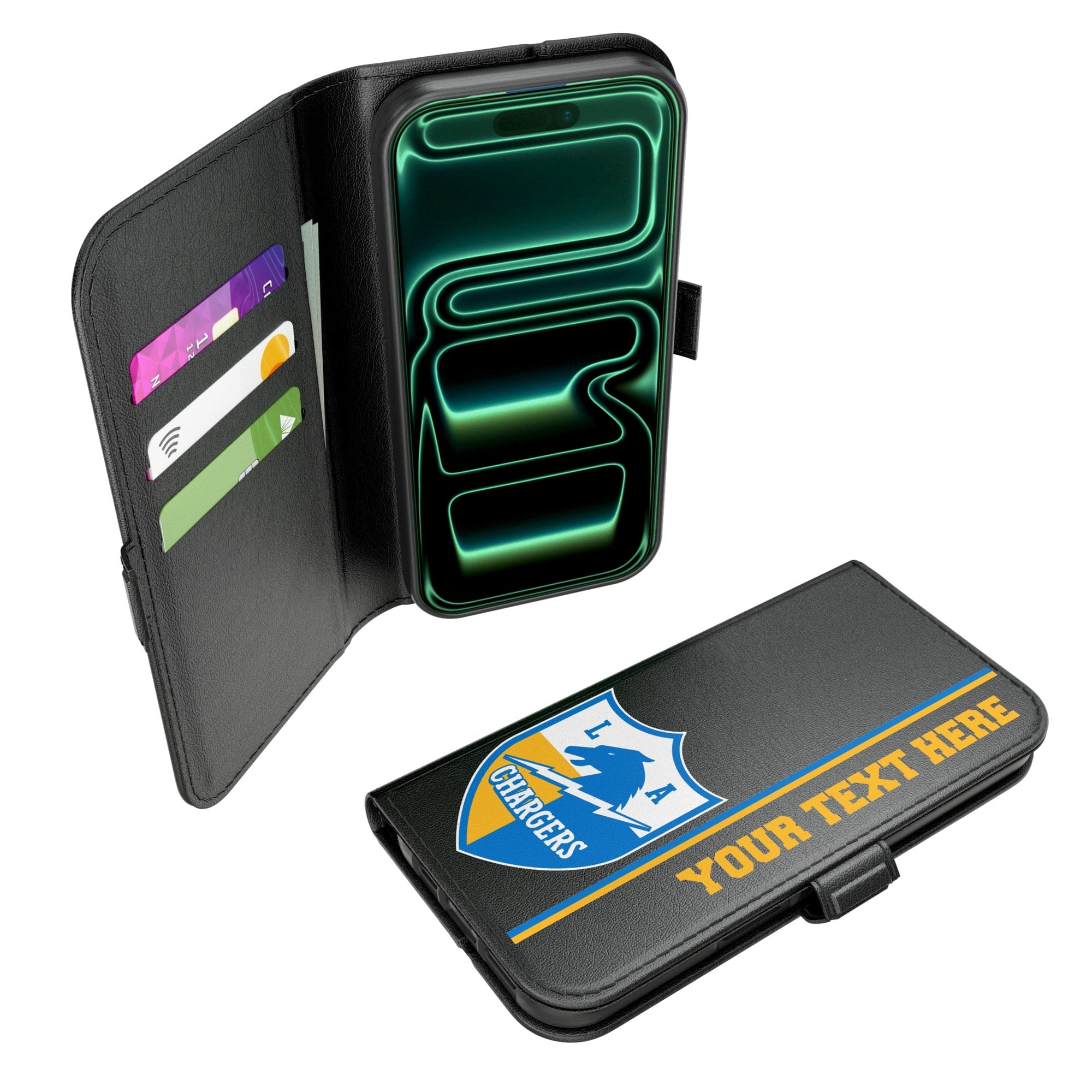 Keyscaper Los Angeles Chargers Personalized iPhone Folio 2.0 Case Keyscaper Los Angeles Chargers Personalized iPhone Folio 2.0 Case