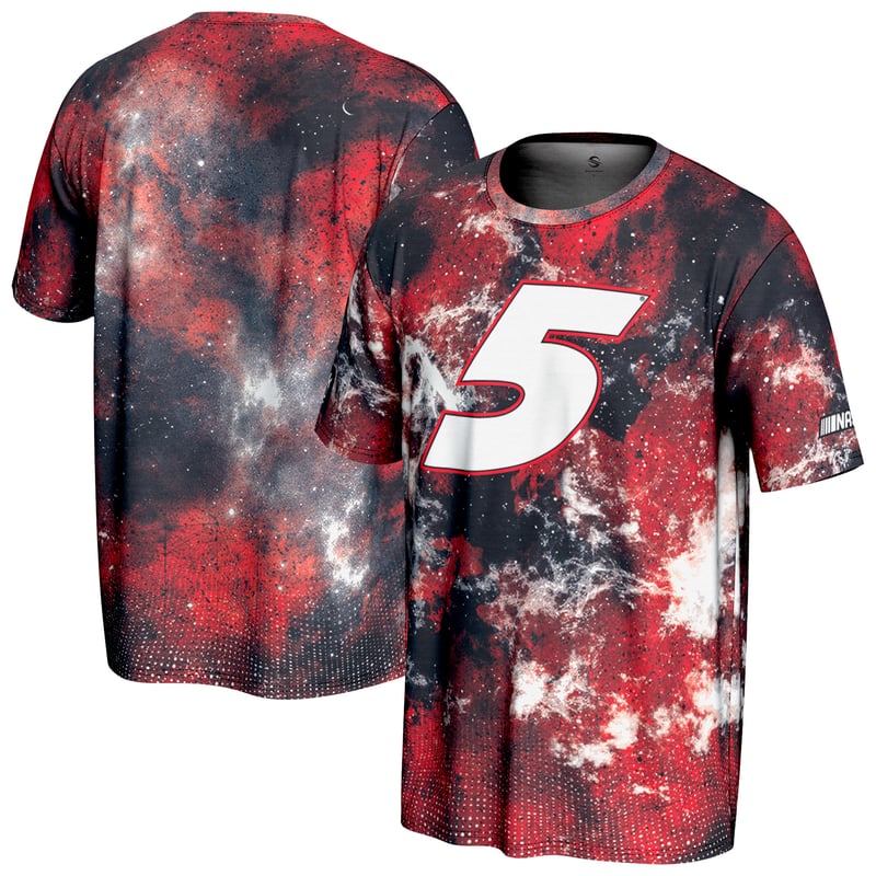 Men's ProSphere Athletic Red Kyle Larson Celestial T-Shirt