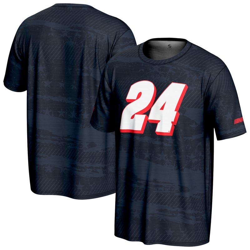 Youth ProSphere Navy William Byron American Flag T-Shirt