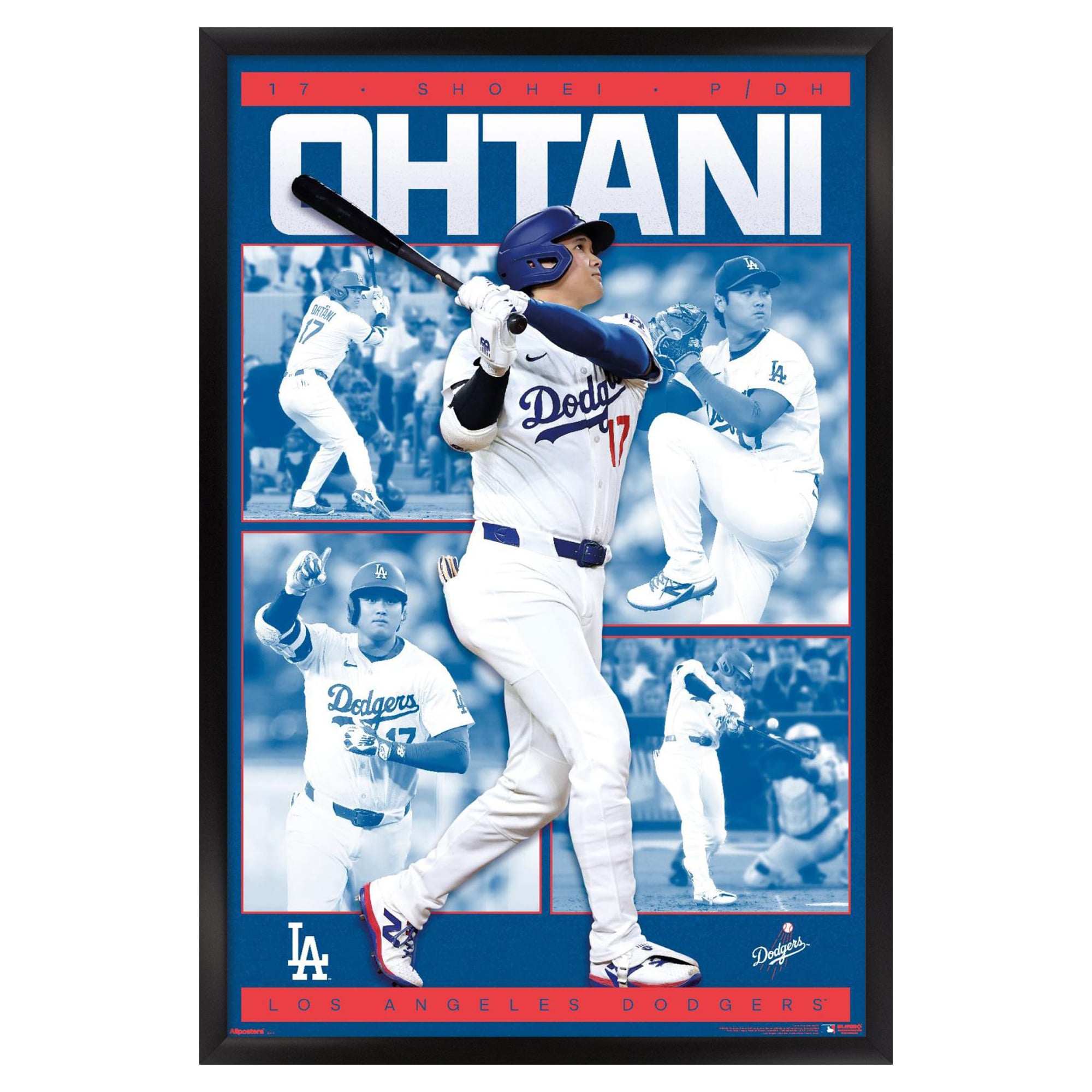 Shohei Ohtani Los Angeles Dodgers 23" x 34" Framed Poster