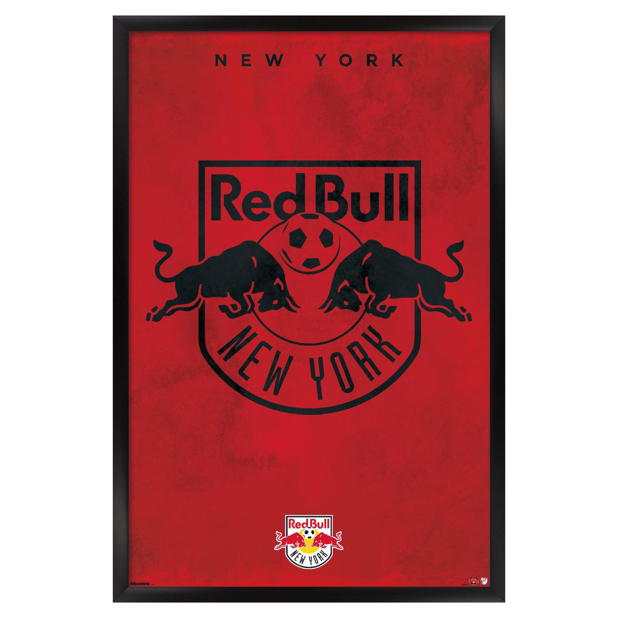“New York Red Bulls 23″” x 34″” Framed Team Poster”