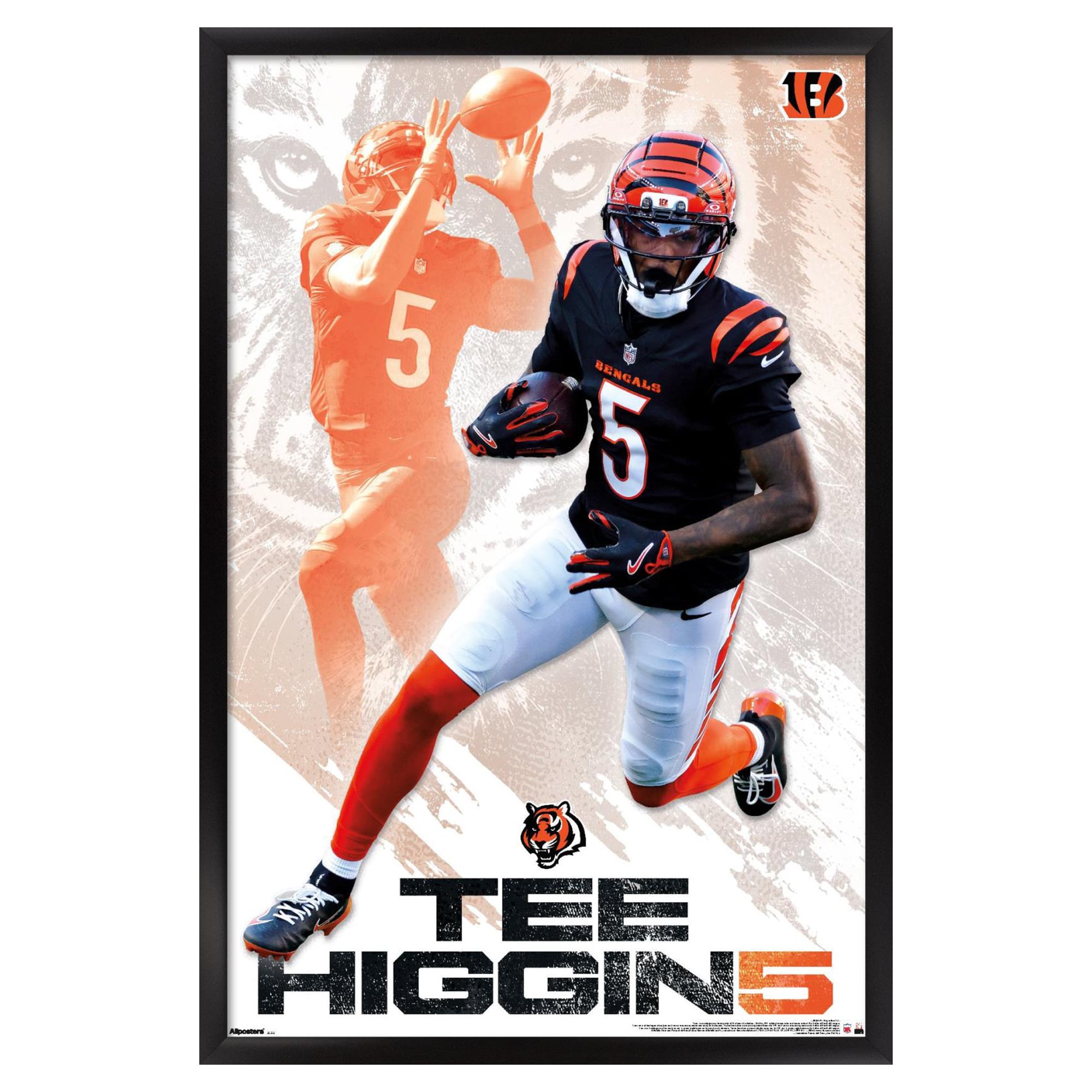 Tee Higgins Cincinnati Bengals 23″ x 34″ Framed Poster Tee Higgins Cincinnati Bengals 23″ x 34″ Framed Poster