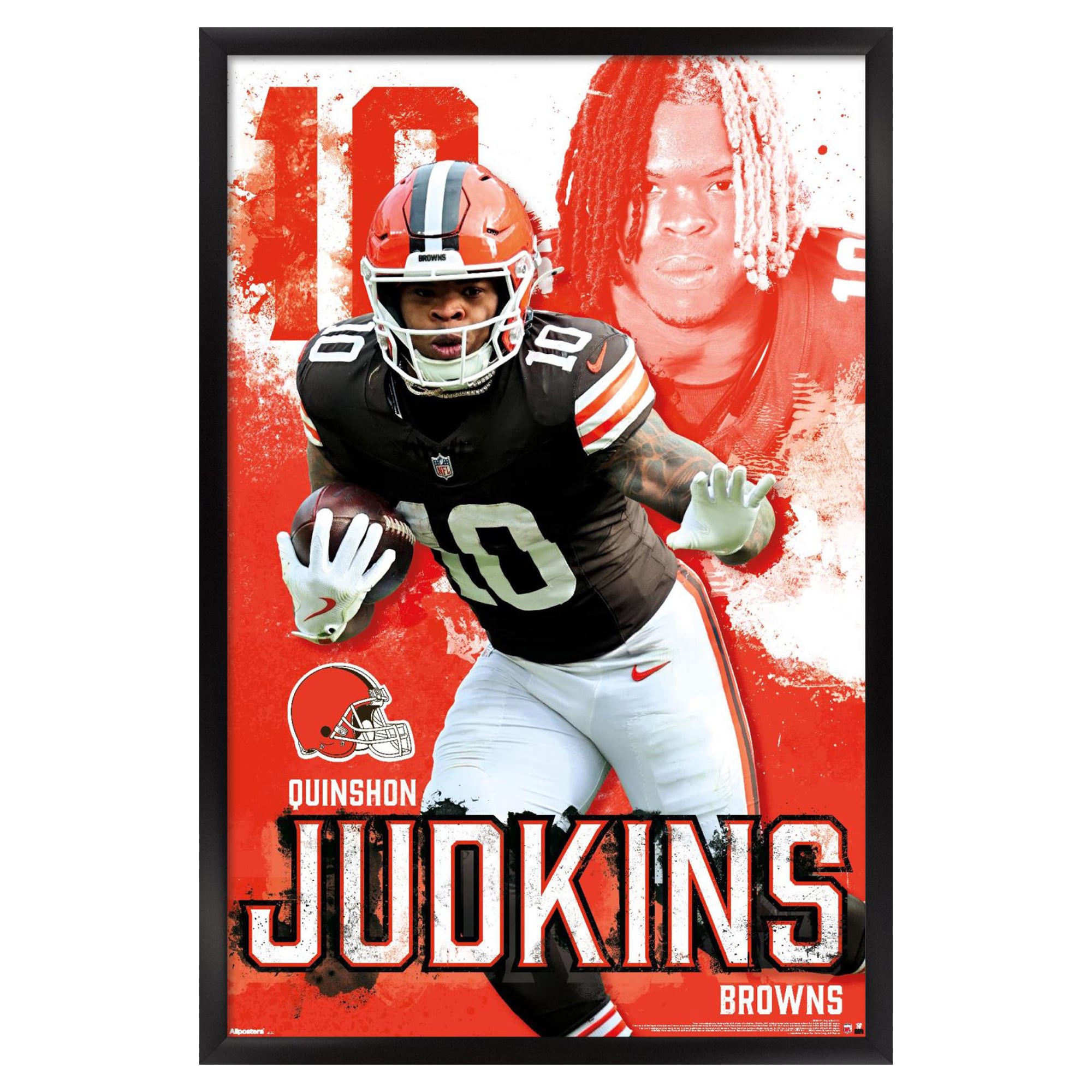 Quinshon Judkins Cleveland Browns 23" x 34" Framed Poster