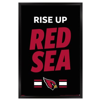 Arizona Cardinals 23" x 34" Framed Team Poster