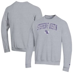 Men's Champion Gray Stephen F Austin Lumberjacks  Campus Eco Powerblend Sweatshirt