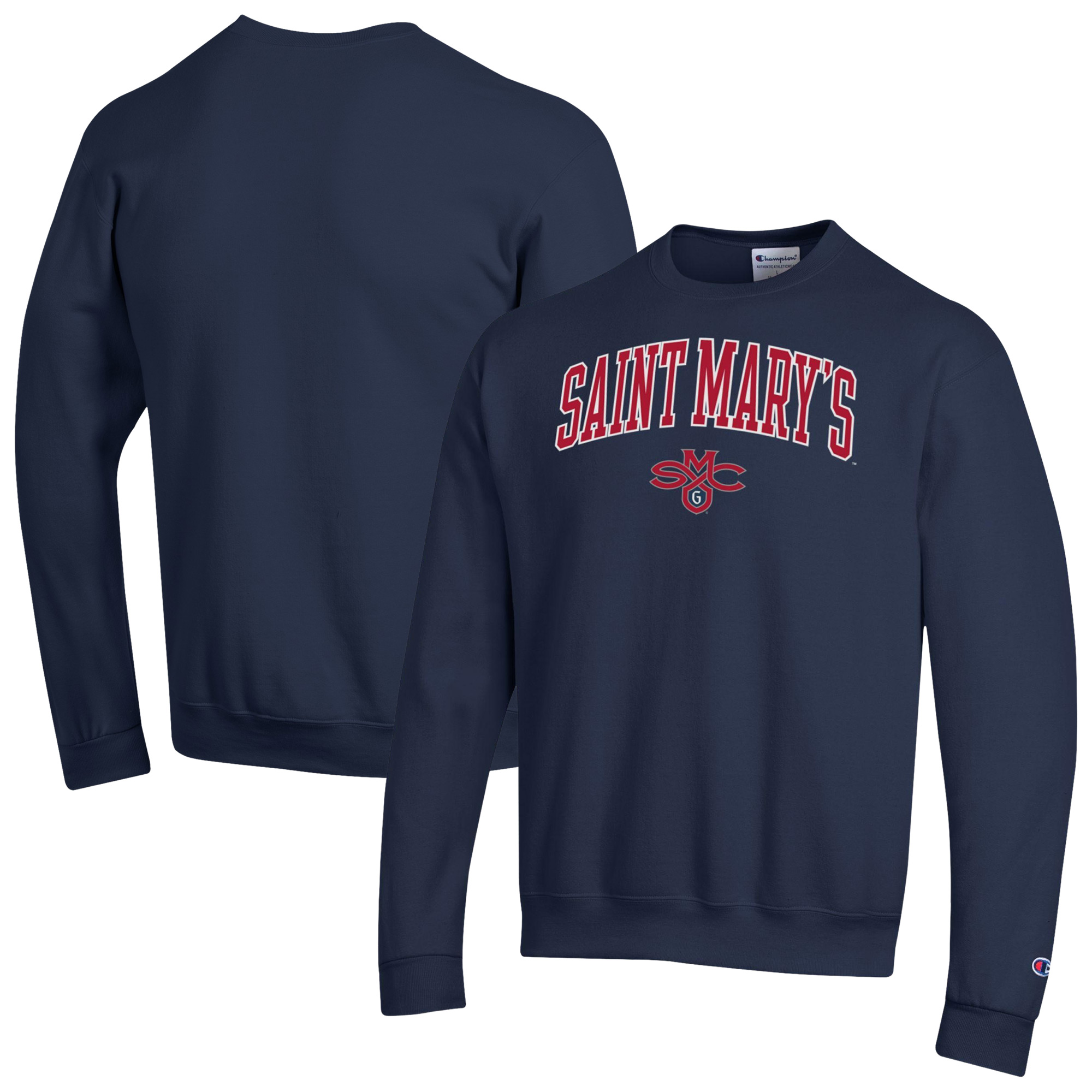 Men’s Champion Navy Saint Mary’s Gaels Campus Eco Powerblend Sweatshirt