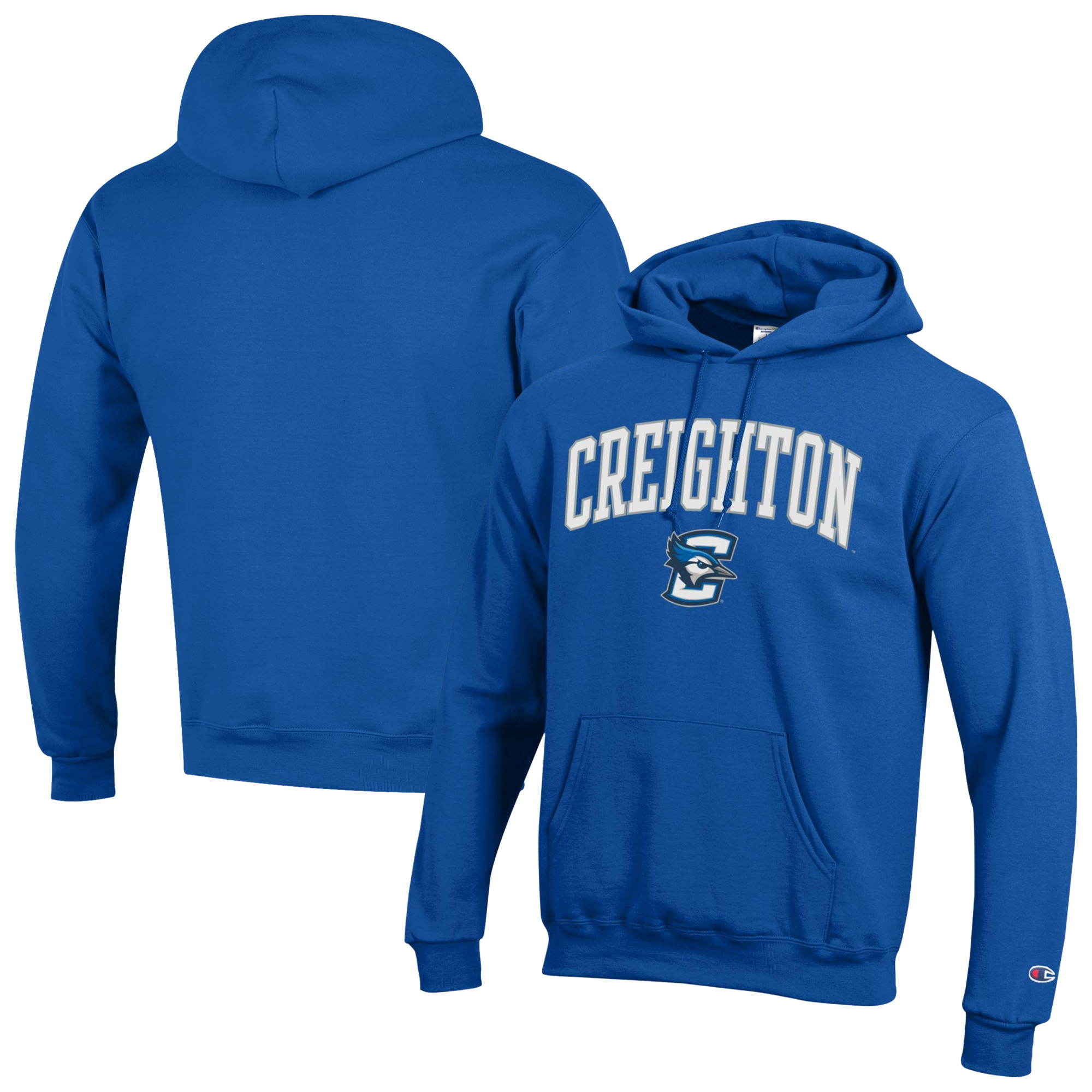 Men’s Champion Royal Creighton Bluejays Campus Eco Powerblend Hoodie Men’s Champion Royal Creighton Bluejays Campus Eco Powerblend Hoodie