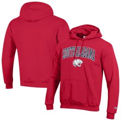 Men's Champion Scarlet South Alabama Jaguars  Campus Eco Powerblend Hoodie