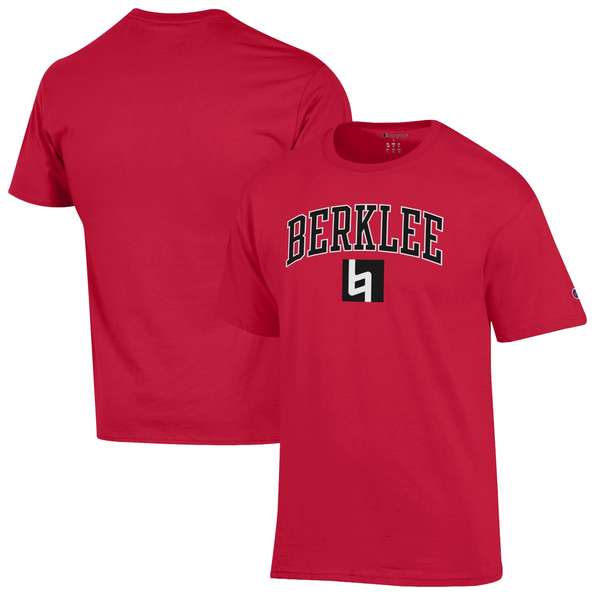Men's Champion Scarlet Berklee College of Music  Campus T-Shirt
