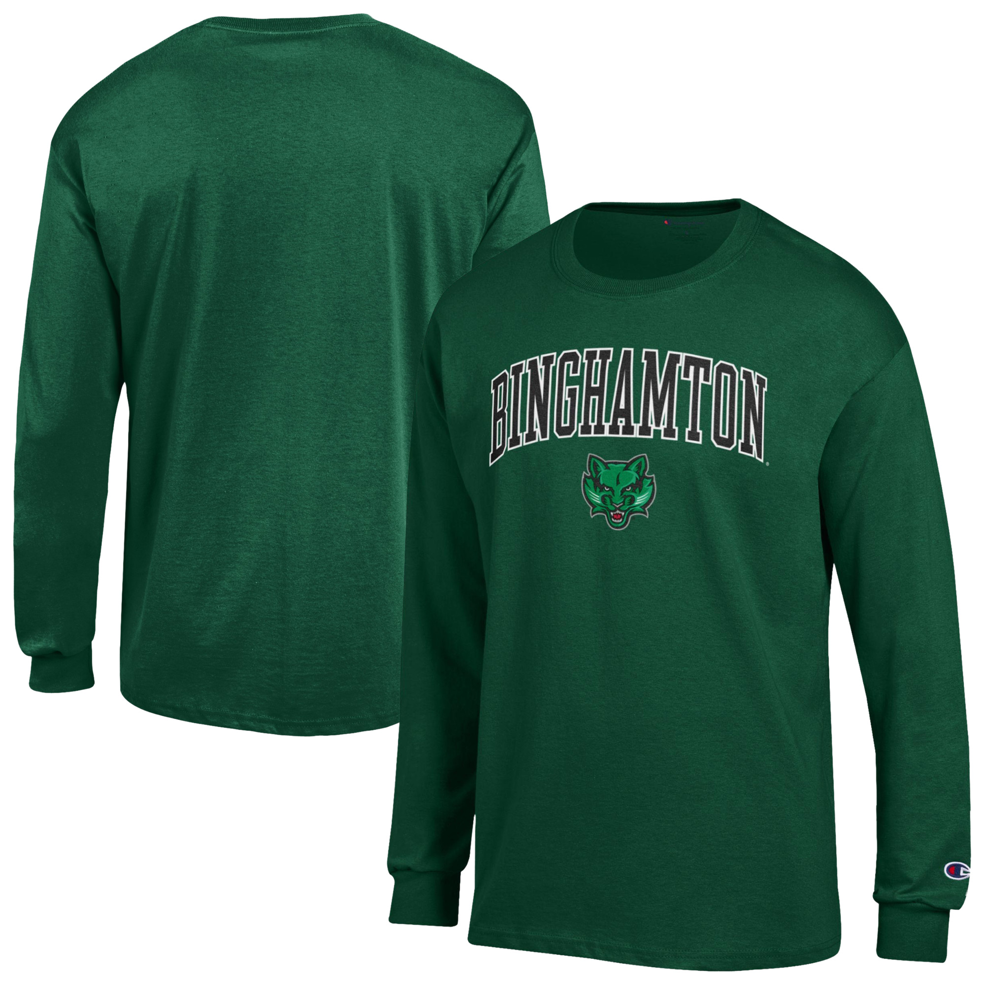 Men’s Champion Green Binghamton Bearcats Campus Long-Sleeve T-Shirt Men’s Champion Green Binghamton Bearcats Campus Long-Sleeve T-Shirt