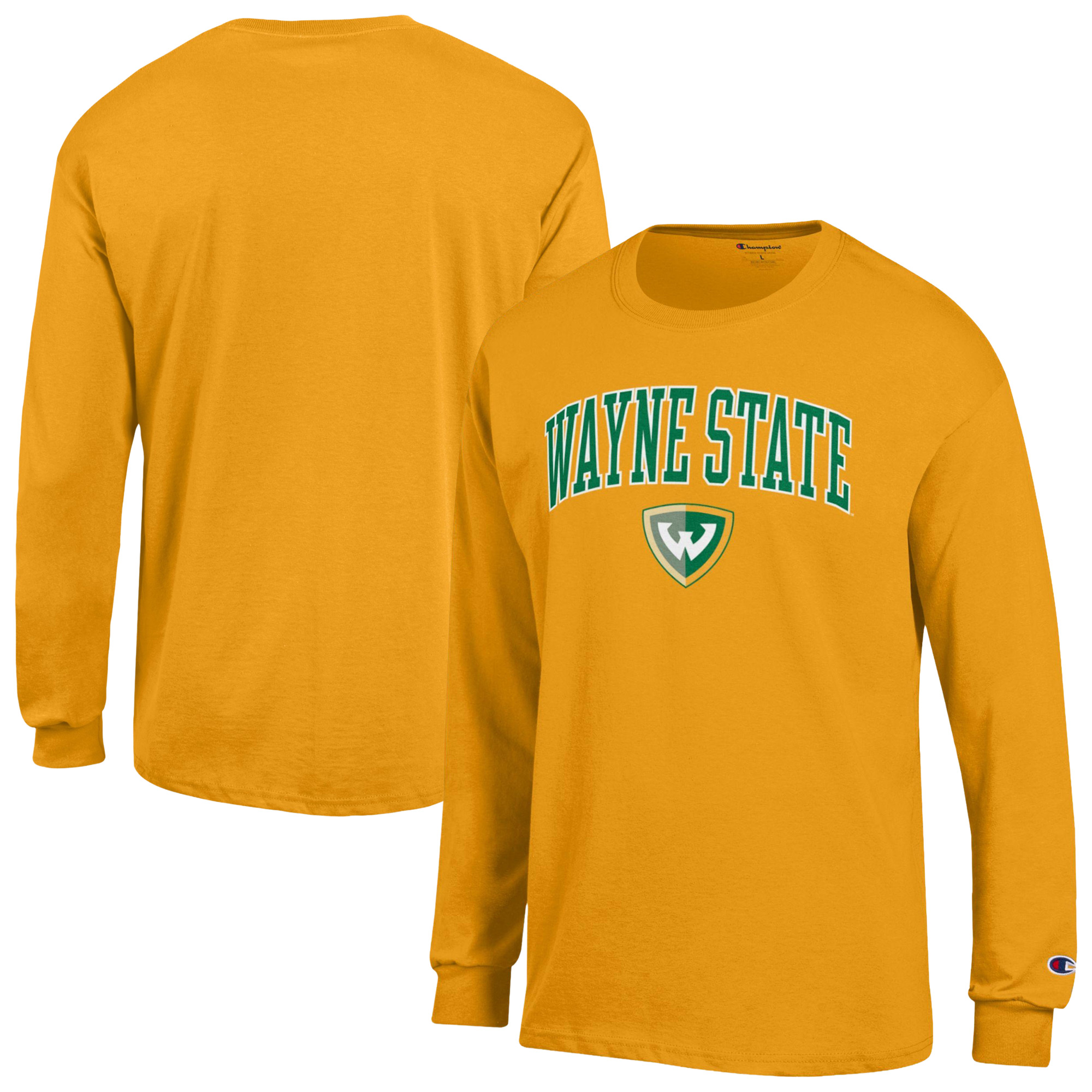 Men’s Champion Yellow Wayne State Warriors Campus Long-Sleeve T-Shirt Men’s Champion Yellow Wayne State Warriors Campus Long-Sleeve T-Shirt