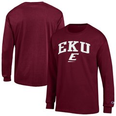 Men's Champion Maroon Eastern Kentucky Colonels  Campus Long-Sleeve T-Shirt