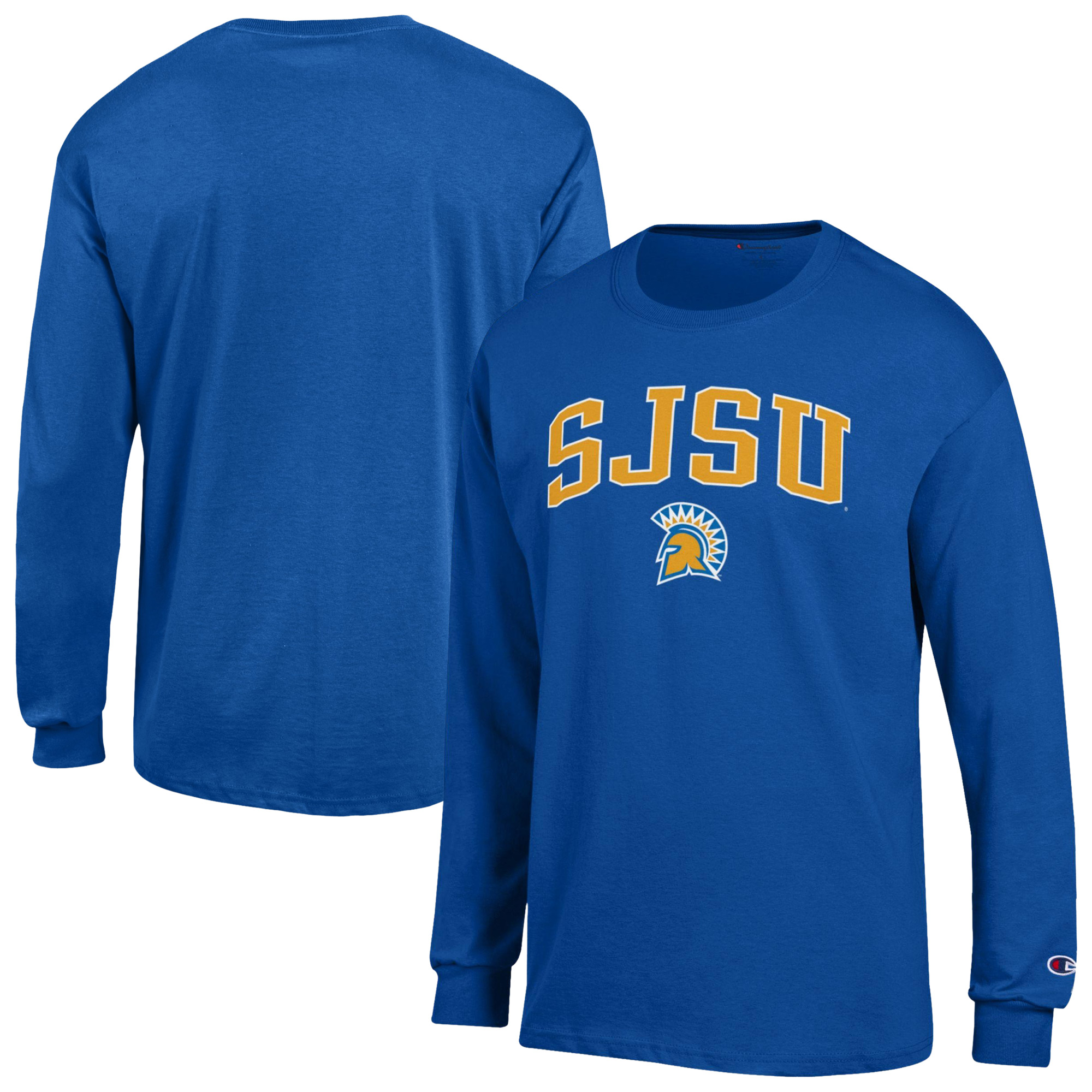 Men's Champion Royal San Jose State Spartans  Campus Long-Sleeve T-Shirt
