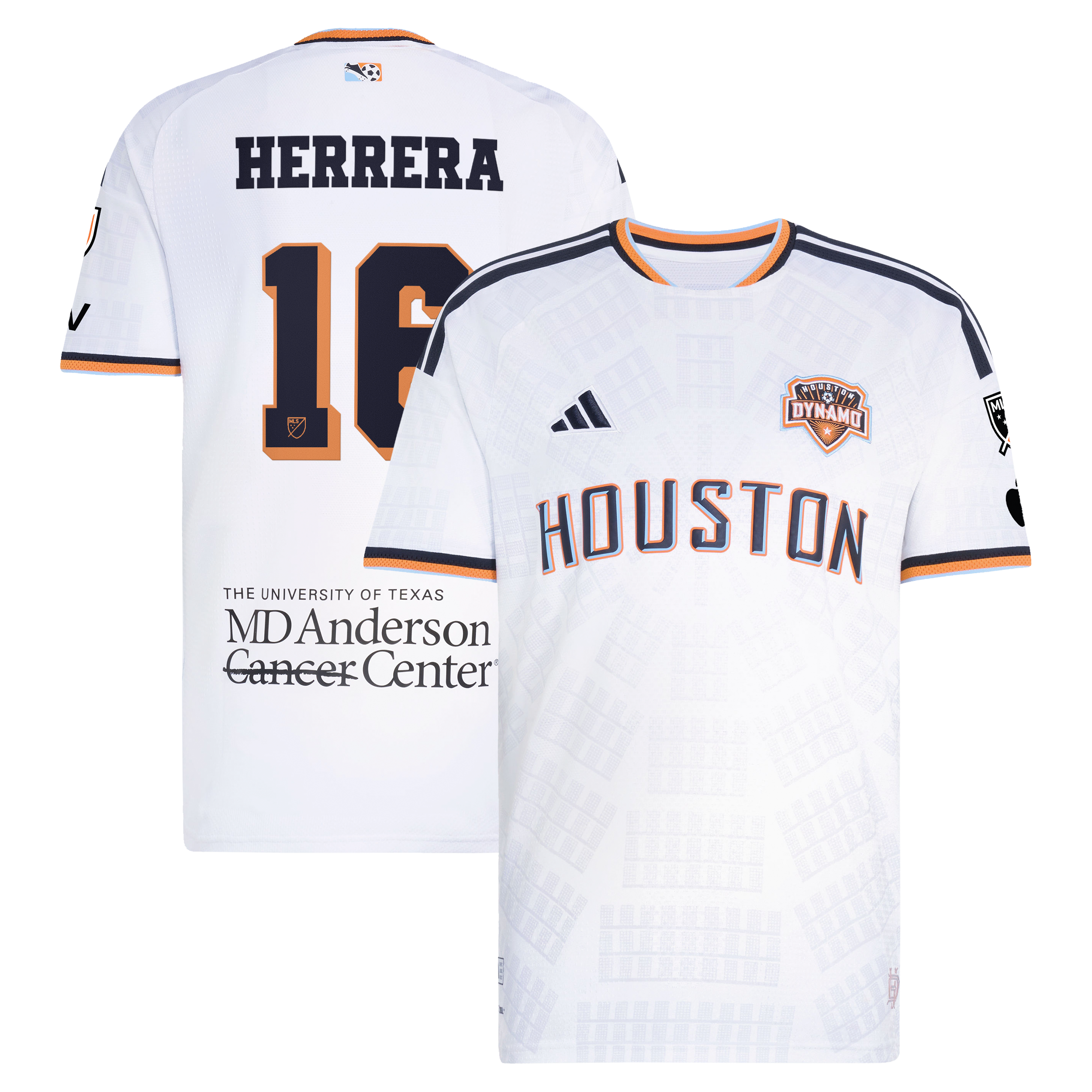 Men's adidas Héctor Herrera White Houston Dynamo FC 2026 Archive On-Field Authentic Jersey