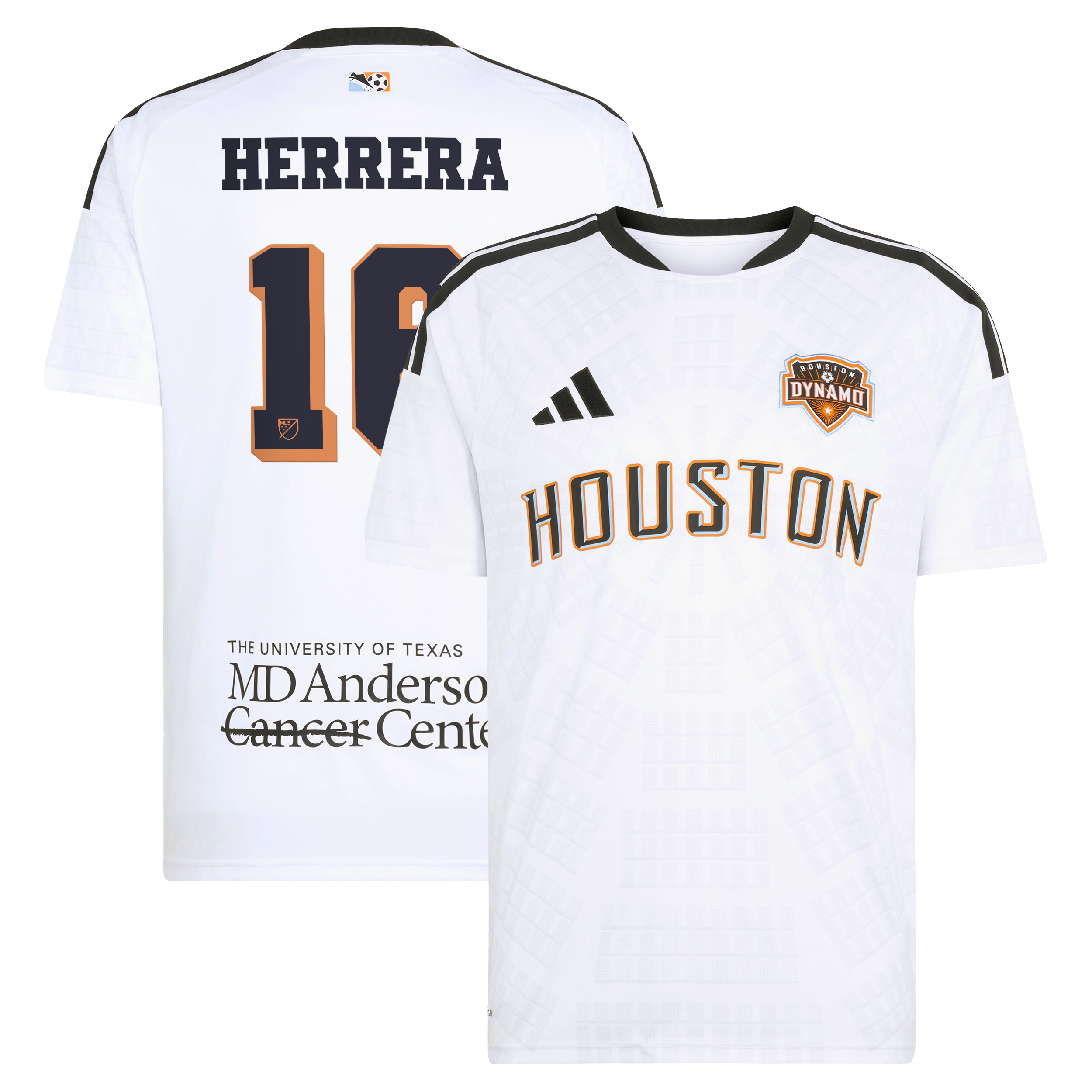 Men's adidas Héctor Herrera White Houston Dynamo FC 2026 Archive Replica Jersey