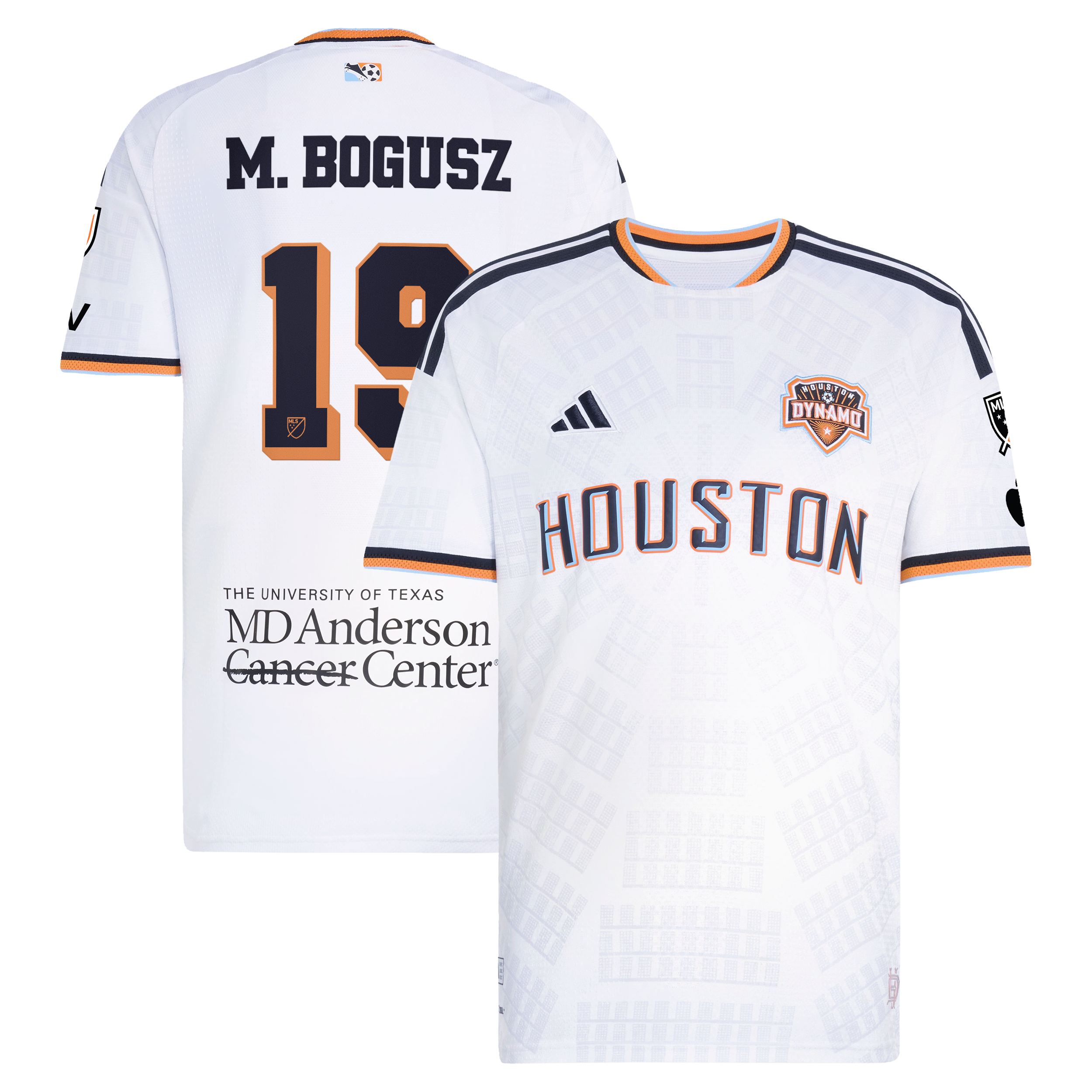 Men's adidas Mateusz Bogusz White Houston Dynamo FC 2026 Archive On-Field Authentic Jersey